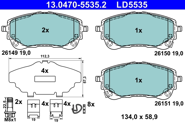 Brake Pad Set, disc brake