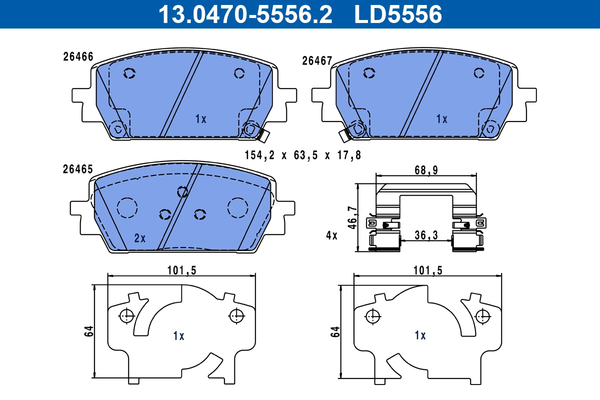 Brake Pad Set, disc brake
