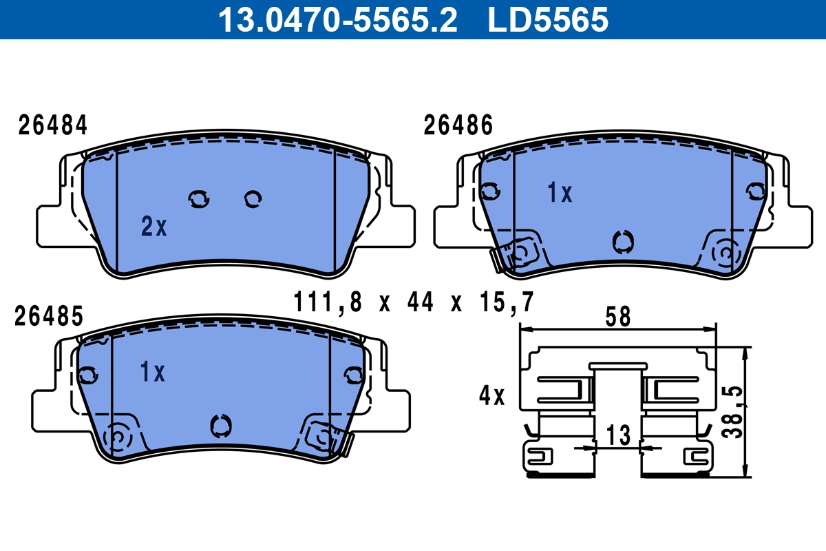 Brake Pad Set, disc brake