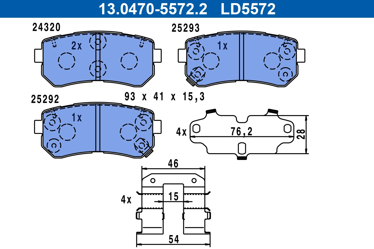 Brake Pad Set, disc brake
