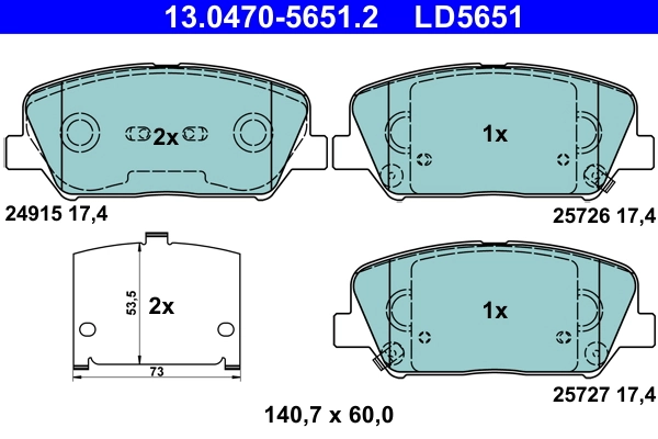 Brake Pad Set, disc brake
