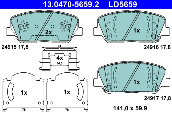 Brake Pad Set, disc brake