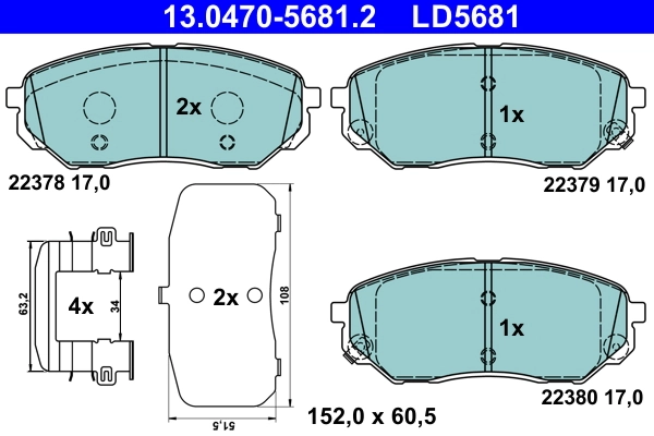 Brake Pad Set, disc brake