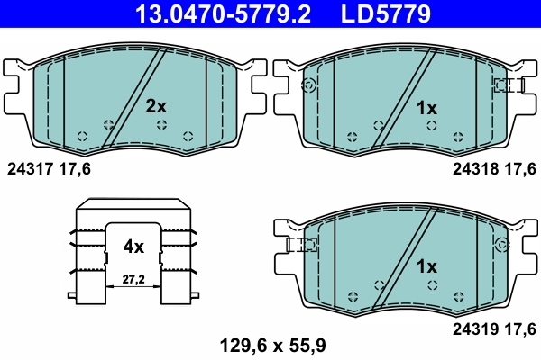 Brake Pad Set, disc brake