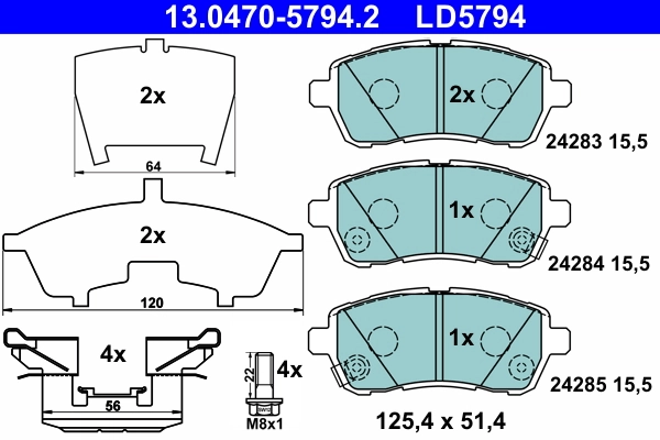 Brake Pad Set, disc brake