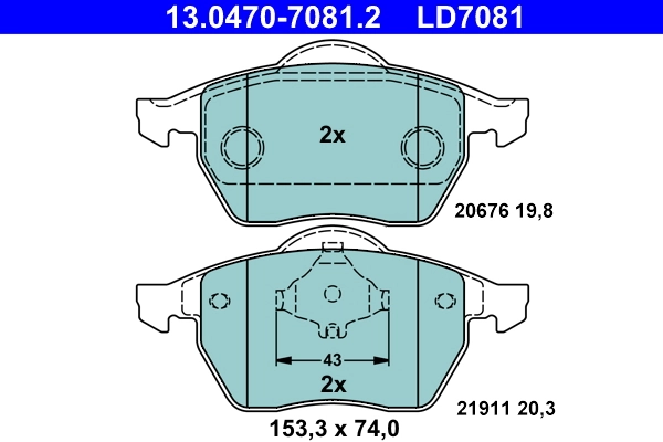 Brake Pad Set, disc brake