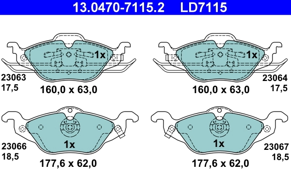 Brake Pad Set, disc brake
