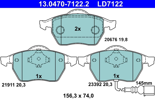 Brake Pad Set, disc brake
