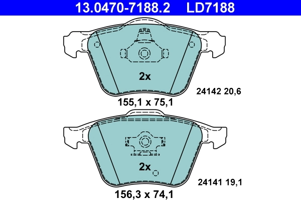Brake Pad Set, disc brake