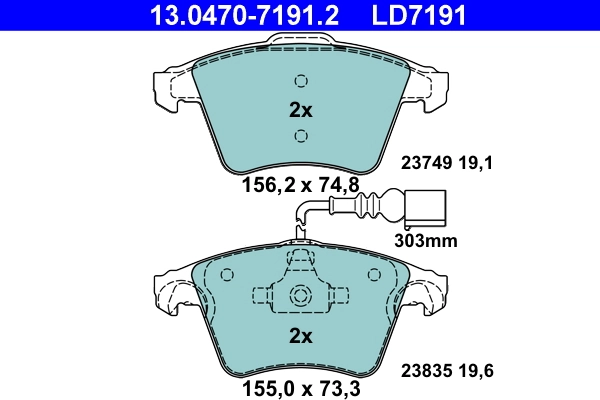 Brake Pad Set, disc brake