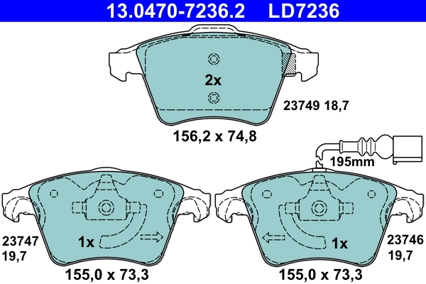 Brake Pad Set, disc brake