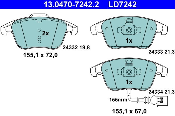Brake Pad Set, disc brake