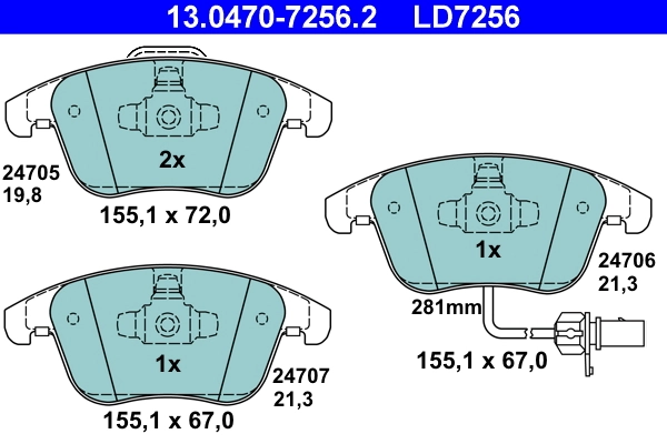 Brake Pad Set, disc brake