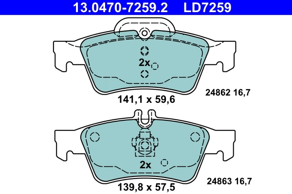 Brake Pad Set, disc brake