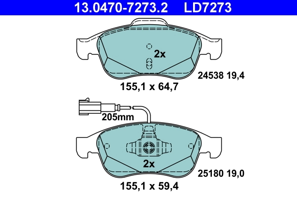 Brake Pad Set, disc brake
