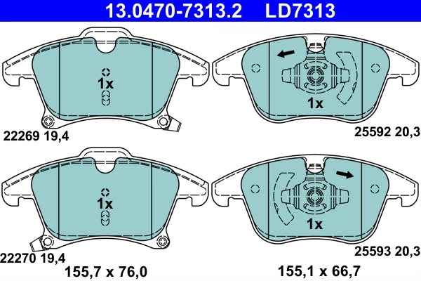 Brake Pad Set, disc brake