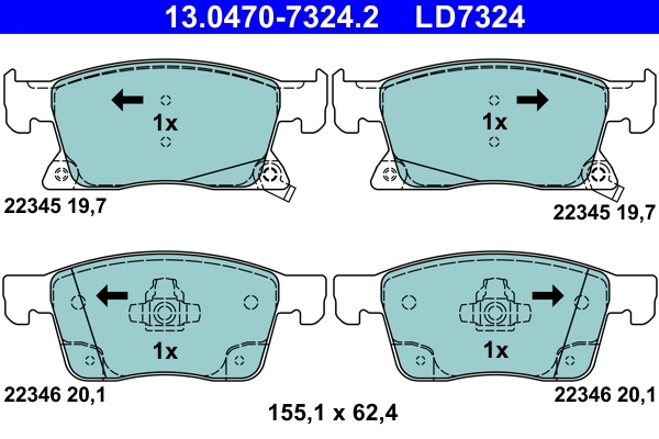 Brake Pad Set, disc brake