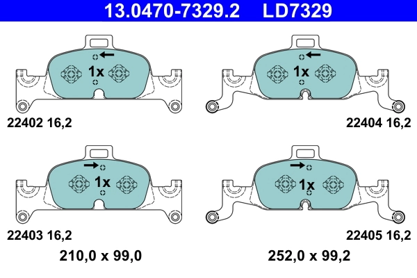 Brake Pad Set, disc brake
