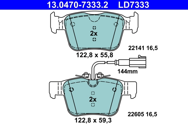 Brake Pad Set, disc brake