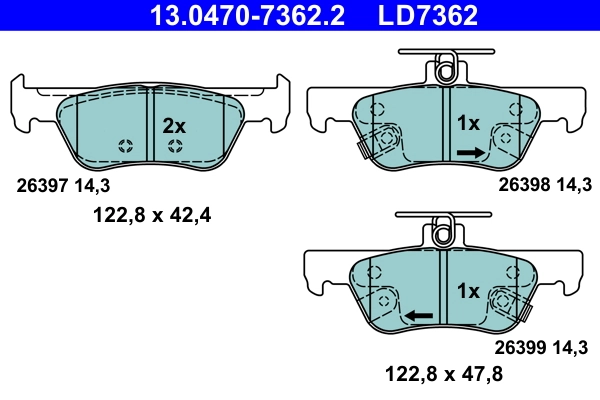 Brake Pad Set, disc brake