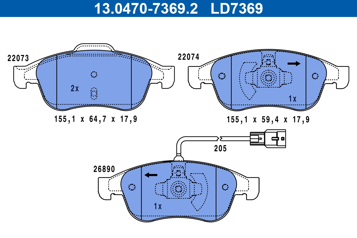 Brake Pad Set, disc brake