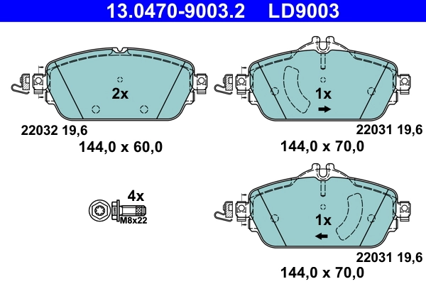 Brake Pad Set, disc brake