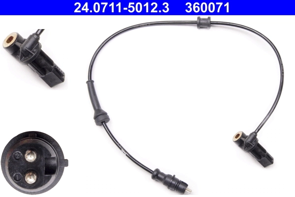Sensor, wheel speed
