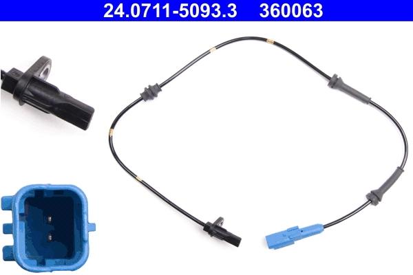 Sensor, wheel speed
