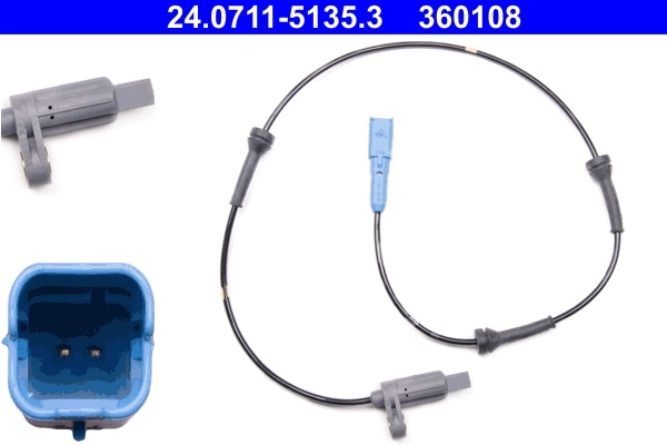 Sensor, wheel speed