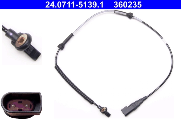 Sensor, wheel speed