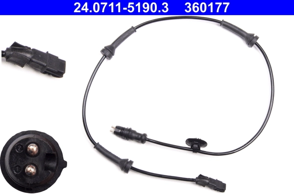Sensor, wheel speed