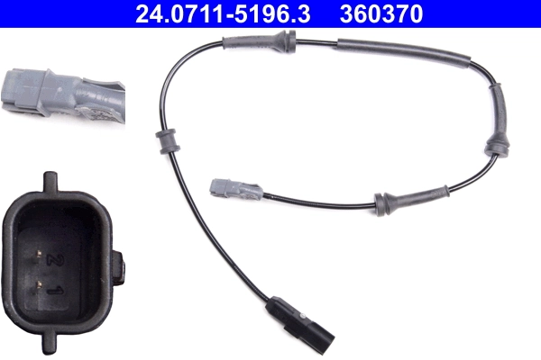 Sensor, wheel speed