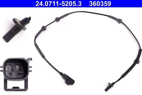 Sensor, wheel speed