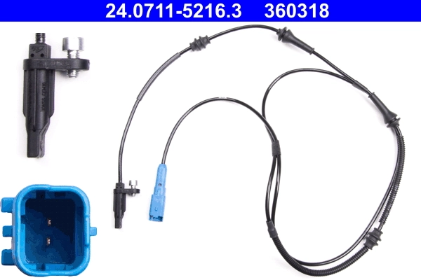 Sensor, wheel speed