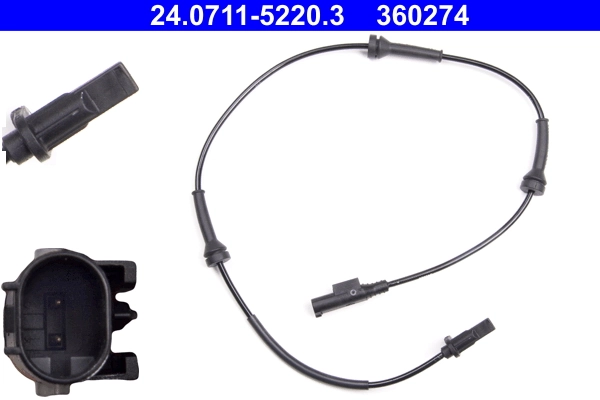 Sensor, wheel speed