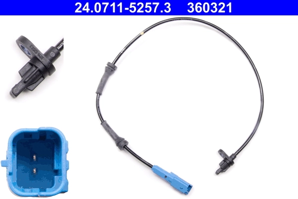 Sensor, wheel speed
