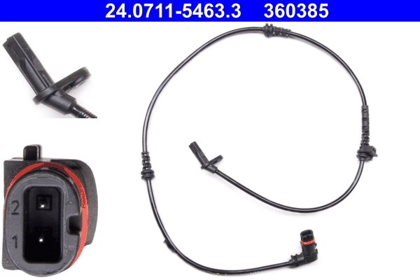 Sensor, wheel speed