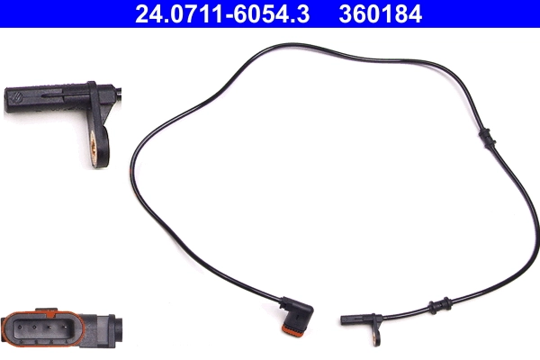 Sensor, wheel speed