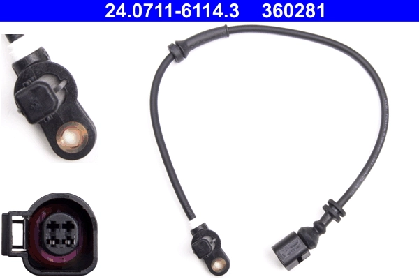 Sensor, wheel speed