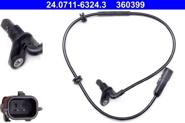 Sensor, wheel speed