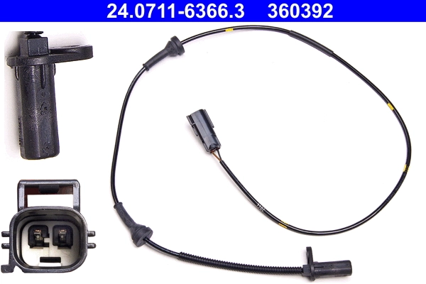 Sensor, wheel speed