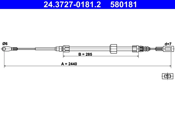 Cable Pull, parking brake