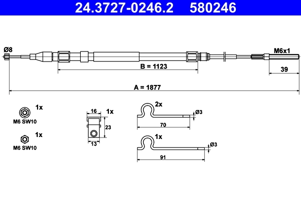 Cable Pull, parking brake