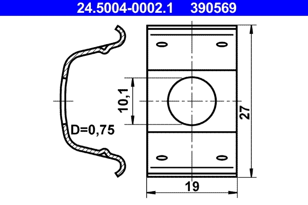 Holding Bracket, brake hose
