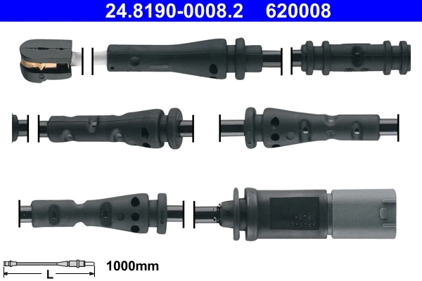 Warning Contact, brake pad wear