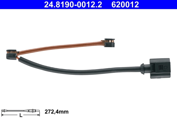 Warning Contact, brake pad wear