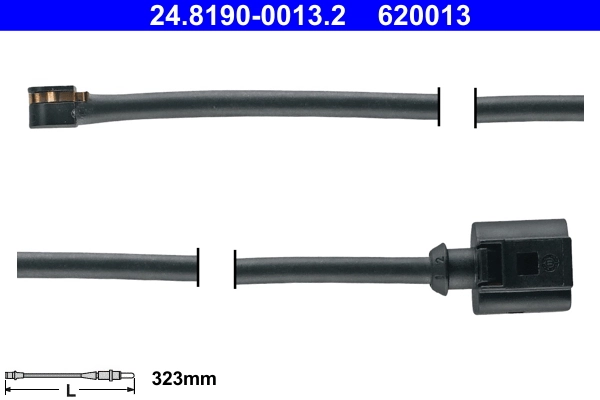 Warning Contact, brake pad wear