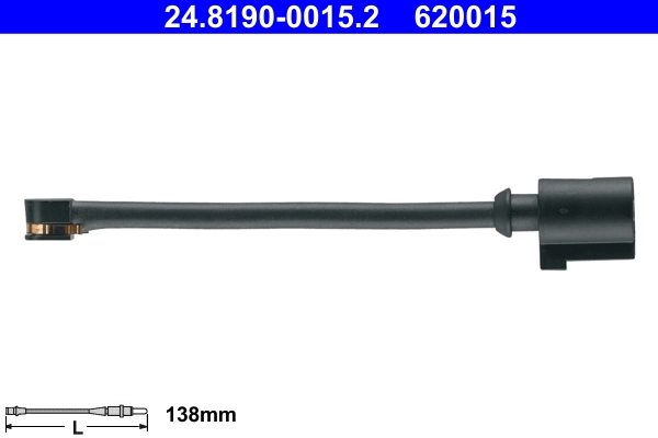 Warning Contact, brake pad wear