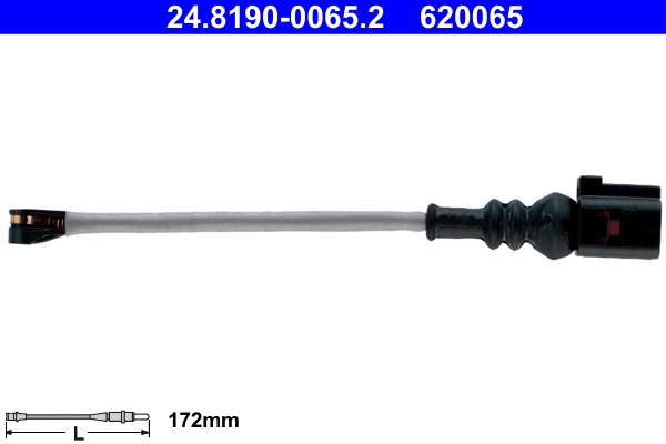 Warning Contact, brake pad wear