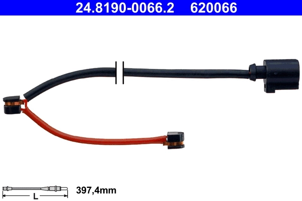 Warning Contact, brake pad wear